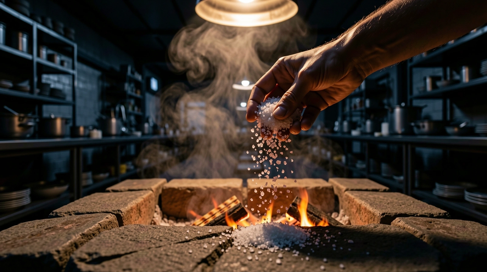 The glowing heat of the Hub kitchen