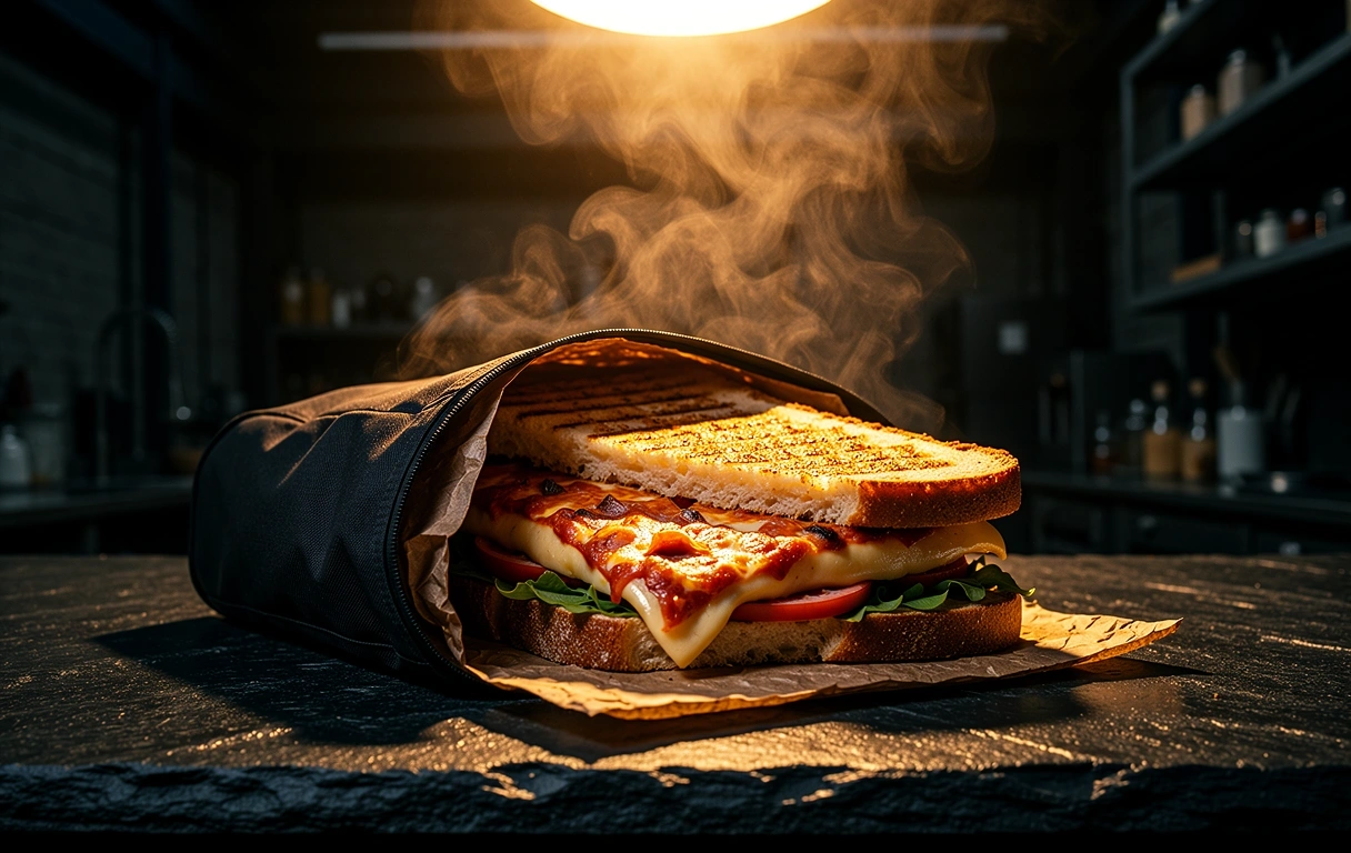 Grilled sandwiches takeaway preparation