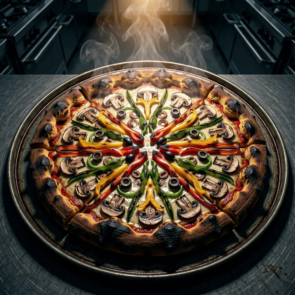 Charred Garden Pizza